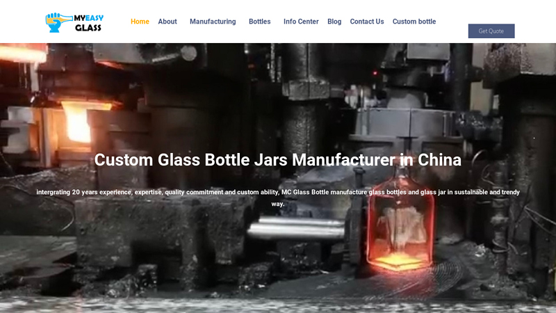 Image of Glass bottle manufacturers in China, custom glass bottles