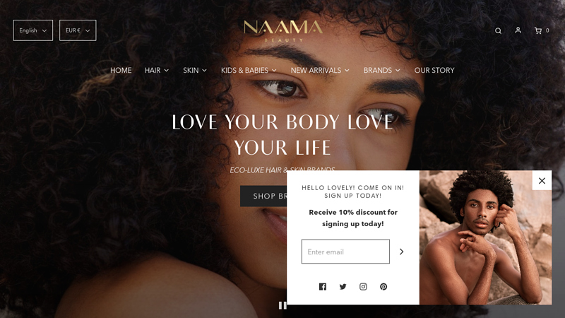 NAAMA BEAUTY eco-luxe hair & skin care products women, men, kids C NAAMA BEAUTY LLC