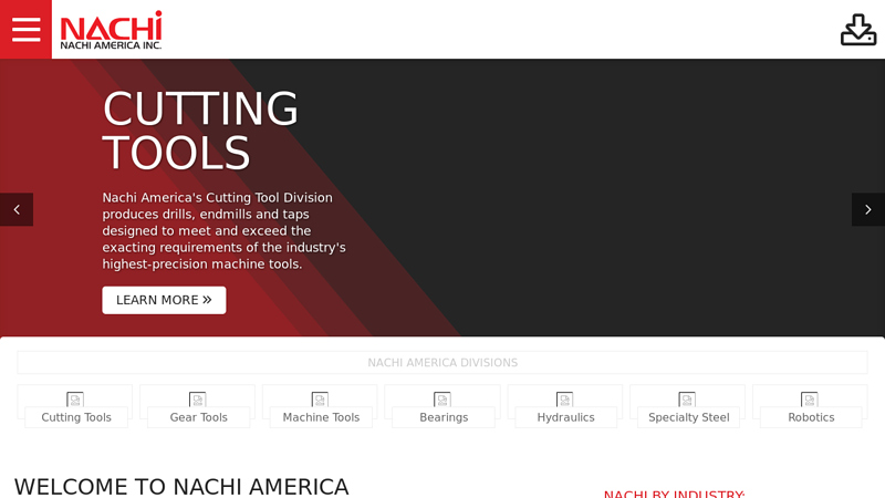 High-Quality Precision Tools, Bearings, Hydraulics & More | Nachi America