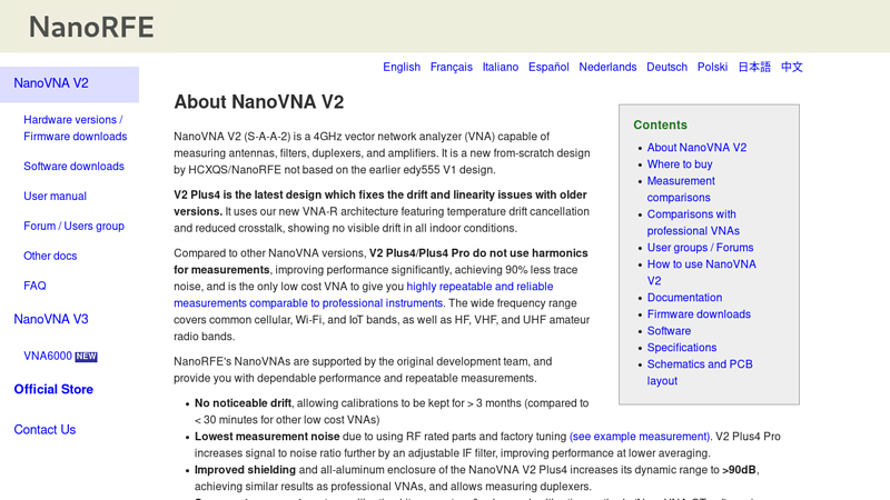 NanoVNA V2 Official Site