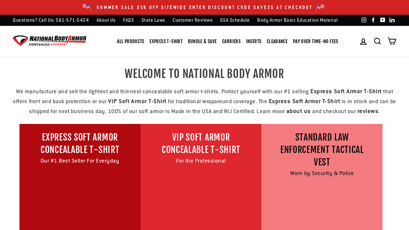 Body Armor - American Made C National Body Armor