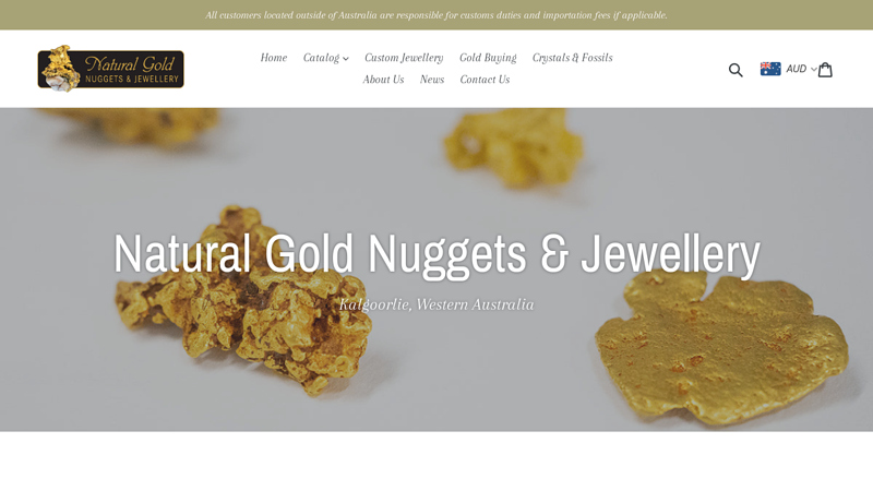 Natural Gold Nuggets & Jewellery C Natural Gold Nuggets and Jewellery