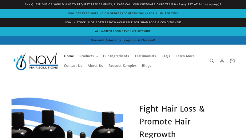 Navi Hair Solutions To Regrow Hair & Fight Thinning Hair