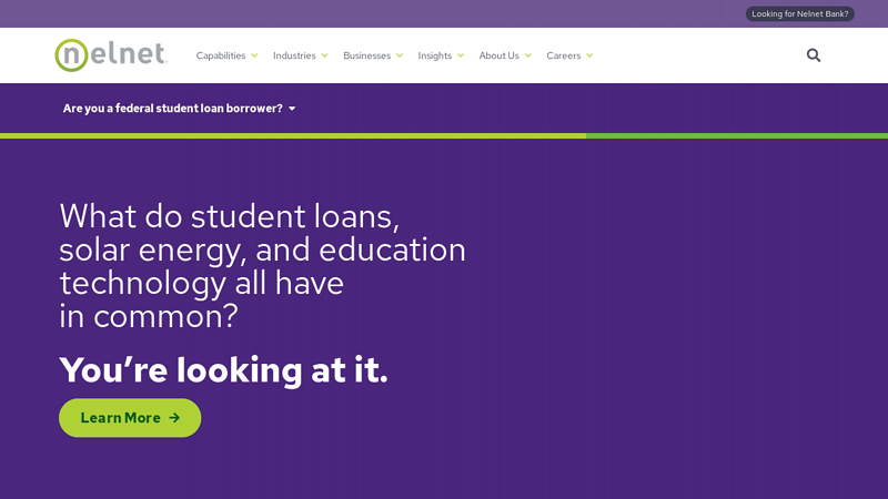 Nelnet: We Do More Than Student Loan Servicing. Lots More.