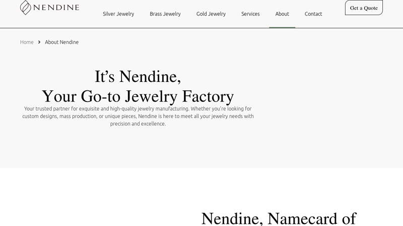 Image of Your Ultimate Custom Jewelry Factory in China | Nendine