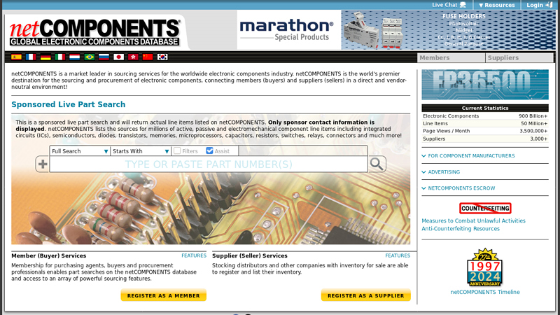 netCOMPONENTS Electronic Component Sourcing