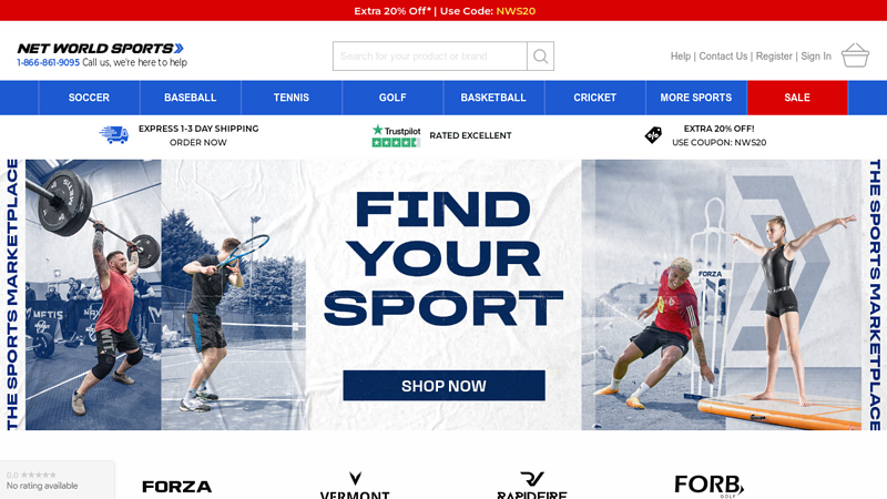 Net World Sports | The Best Sports Equipment Shop Online