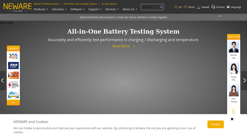 NEWARE - Battery Tester & Cycler - Battery Test Equipment