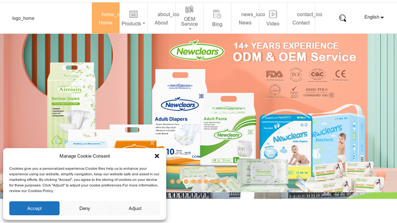 Diaper, Eco Diaper, Wipes - Newclears