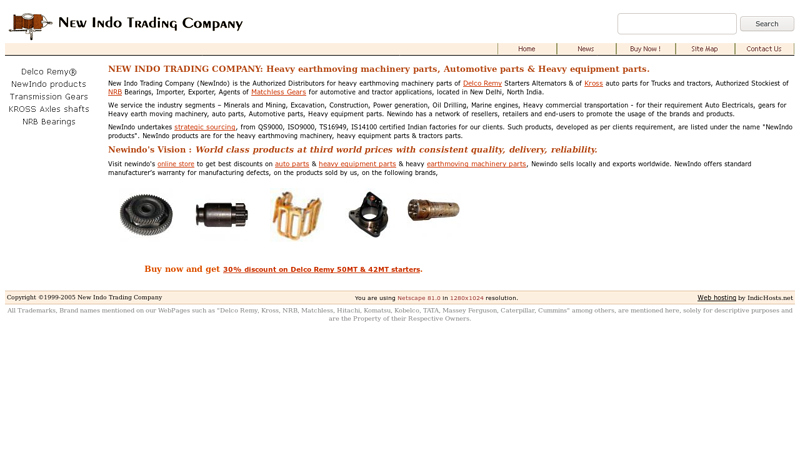 New Indo Trading Company | Heavy earthmoving machinery parts & Heavy equipment parts