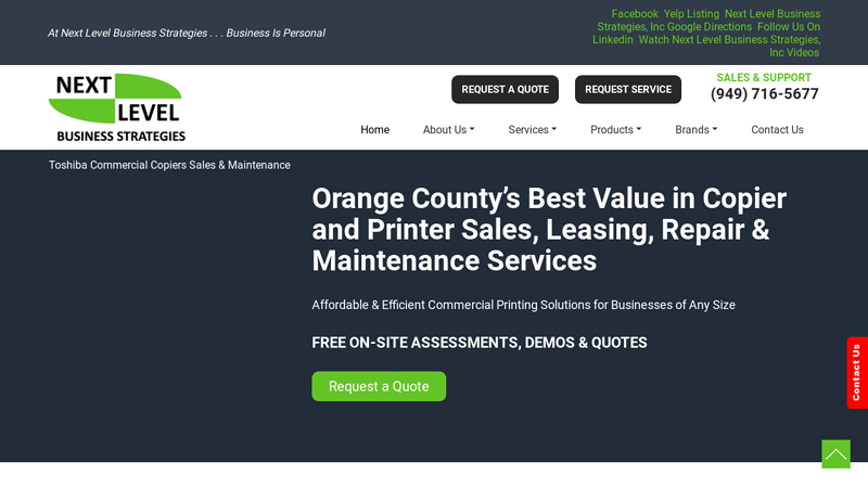 Copiers & Printers Irvine Orange County CA - Lease, Buy, Rent | Next Level Business Strategies