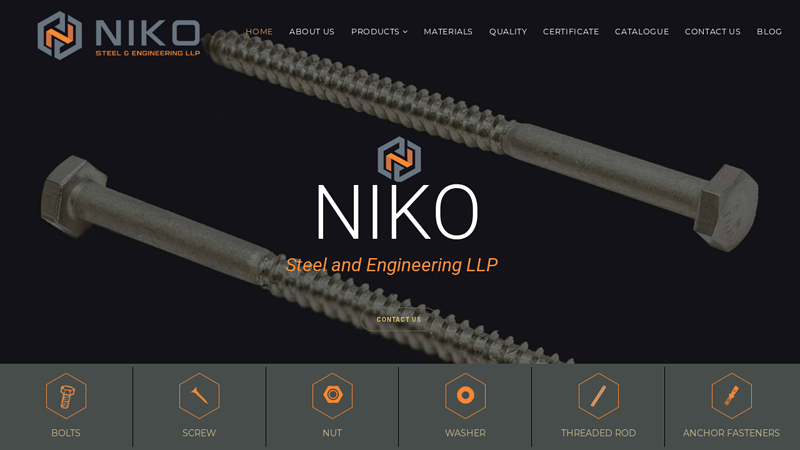 NIKO Steel & Engineering LLP | Manufacture, Exporter of Fasteners