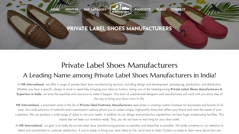 Image of Private Label Shoes Manufacturers & Exporters in India