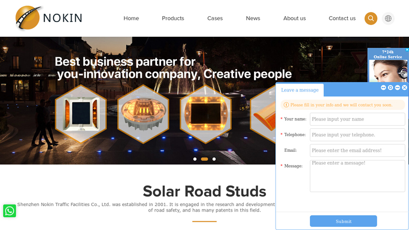 solar road stud factory/supplier/manufacturer-Nokin Solar Road Studs