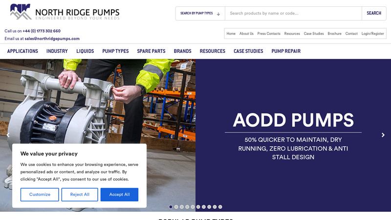 North Ridge Pumps | Industrial & Marine Pumps & Spare Parts