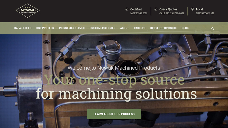 CNC machining services - Nowak Machined Products