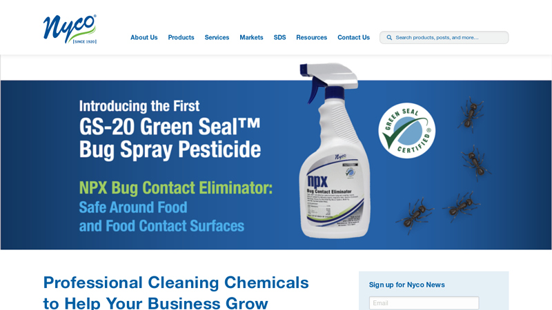 Cleaning Chemicals Manufacturer | Building Better Brands | Nyco