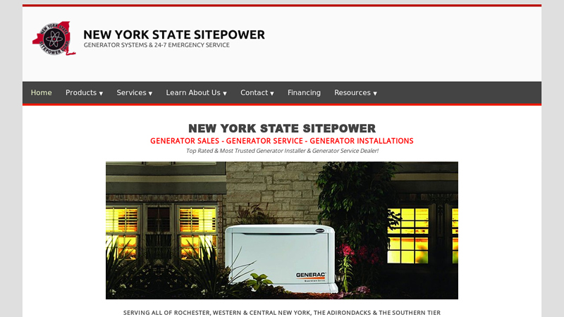 NEW YORK STATE SITEPOWER Emergency Generator Sales, Installation, Service & Parts - NYS SITEPOWER