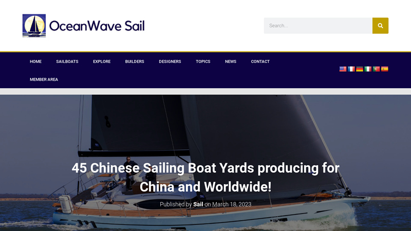 Image of 45 Chinese Sailing Boat Yards producing for China and Worldwide!