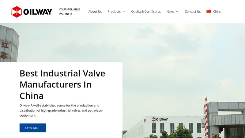 Industrial Valves Manufacturer & Supplier In China| Oilway