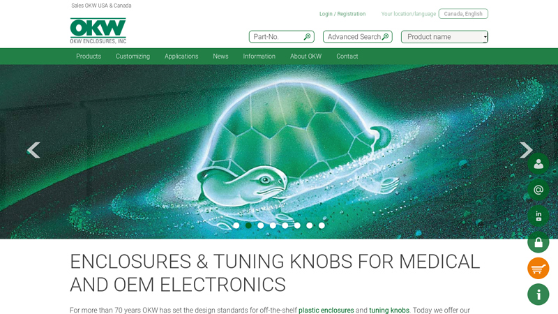 OKW USA | Plastic Enclosures | Electronic Enclosures | Tuning Knobs