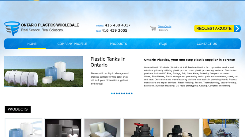 Plastic pipe, valves and fittings - Toronto Ontairo