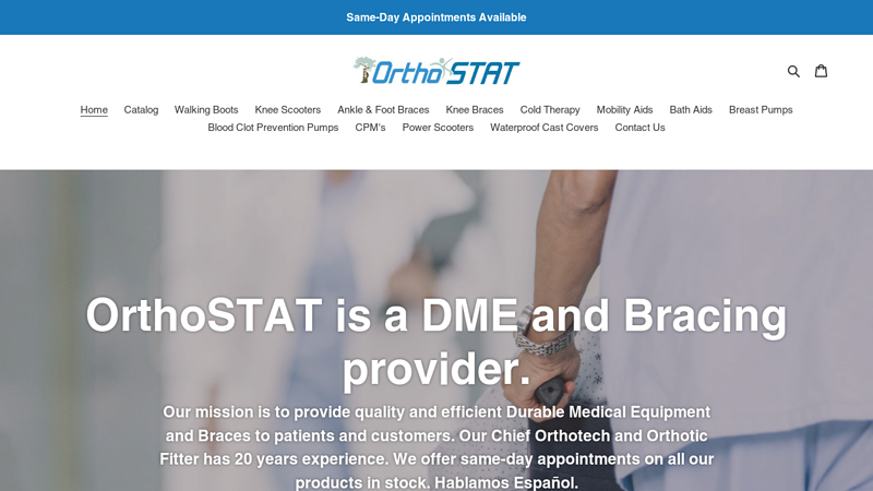 Medical Equipment and Bracing provider C OrthoSTAT