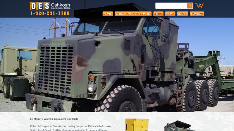 Military 6x6 Trucks For Sale, Parts and Generators - Oshkosh Equipment