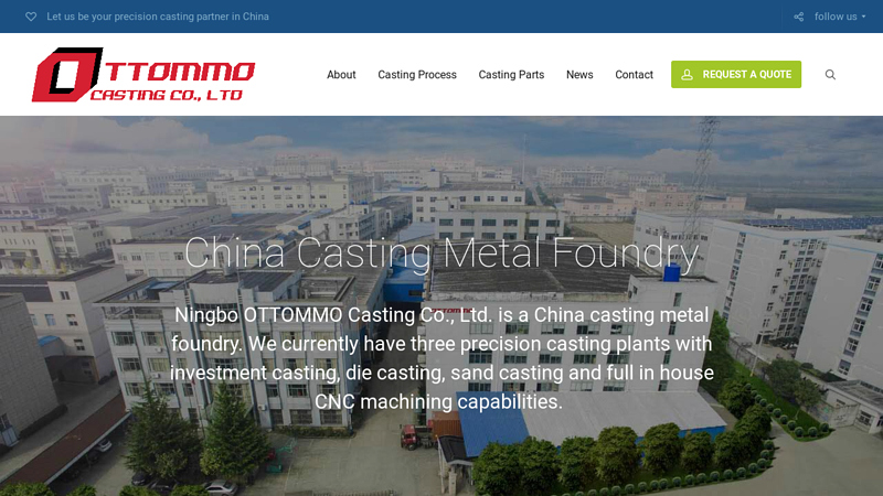 China Casting Solutions | Metal Foundry | OTTOMMO Casting