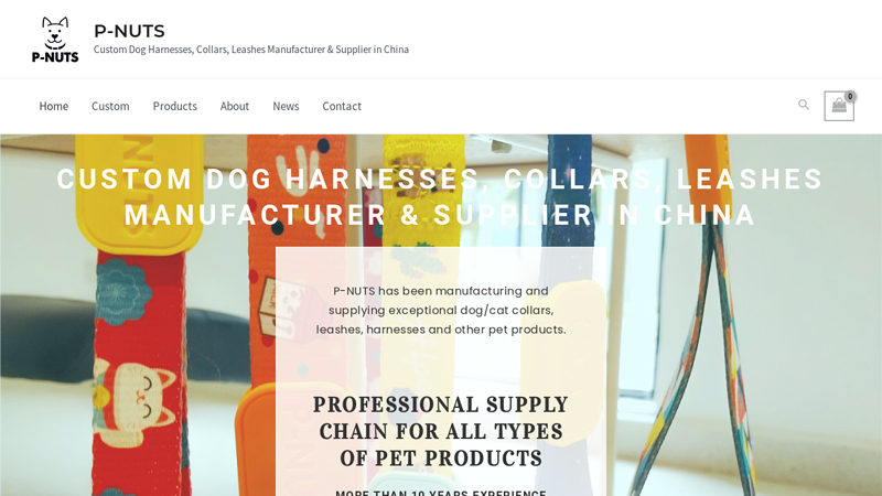 Custom Dog Harnesses, Collars, Leashes Manufacturer & Supplier in China - P-NUTSPAWS