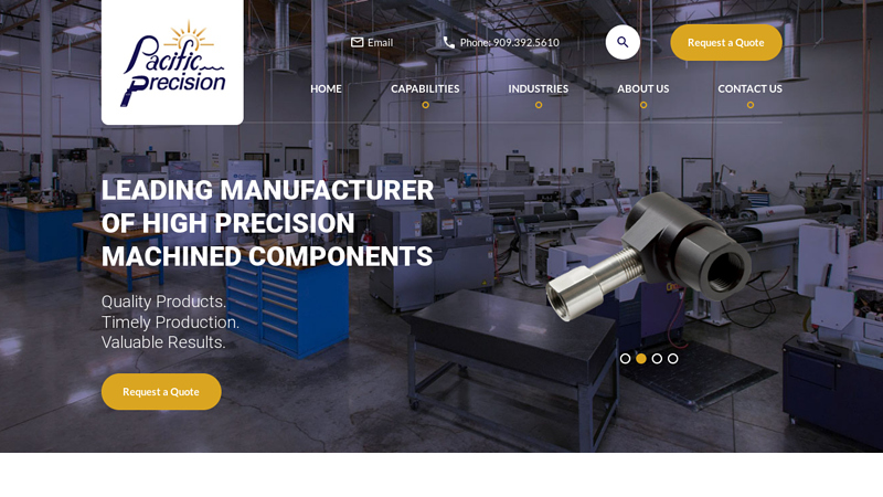 Pacific Precision | Quality Products. Timely Production. Valuable Results.