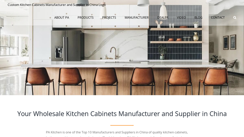 Image of Custom Kitchen Cabinets Manufacturer and Supplier in China