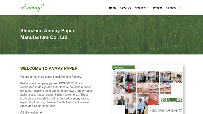 Toilet Paper Napkin Manufacturer Home - anmay paper