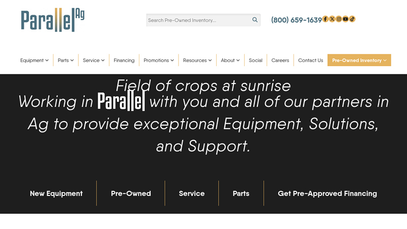 New & Used Ag Equipment Dealer, Parts, and Service | Parallel Ag