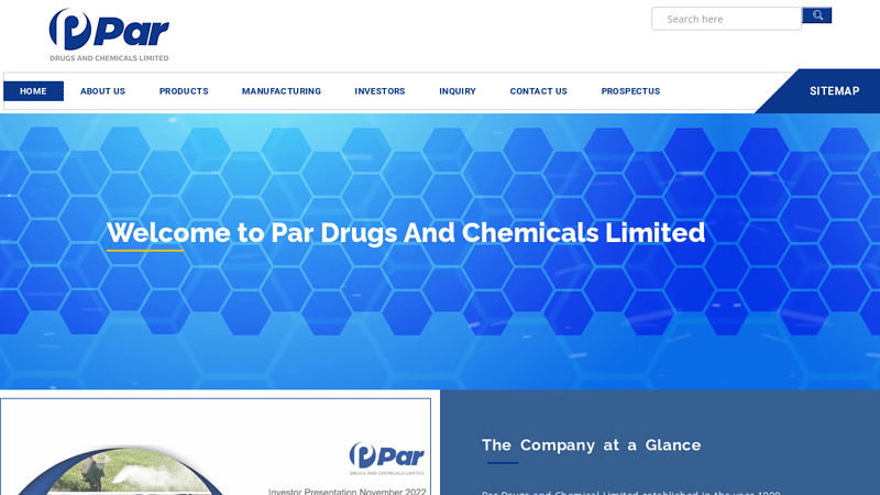 Welcome to Par Drugs And Chemicals Limited - Manufacturer & Exporter of Magnesium Salts, Aluminum Salts, Blended, Amorphous, Silicates, Precipitated Silica