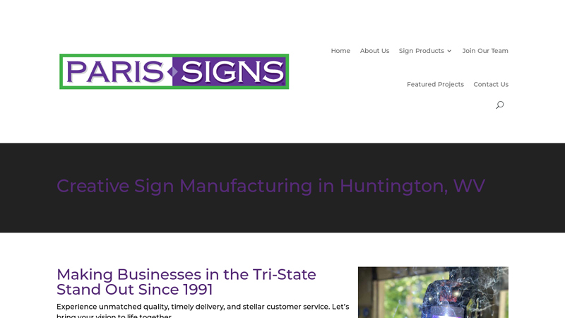 Paris Signs - Creative Sign Manufacturing in Huntington, WV