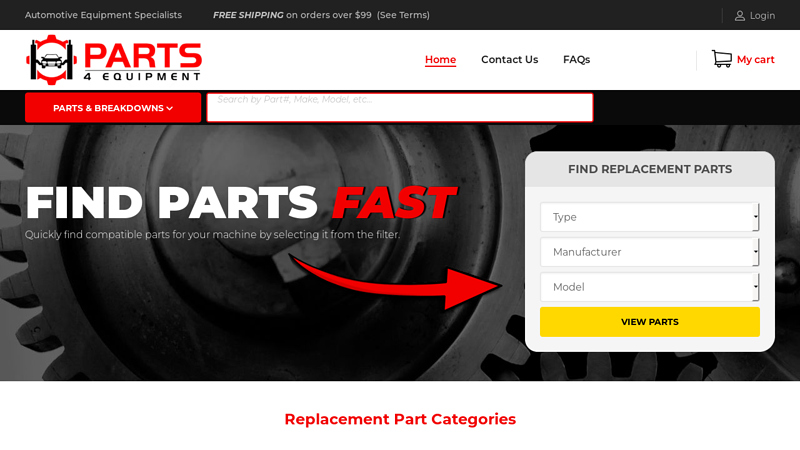 Replacement Parts For Automotive Equipment - Parts4Equipment