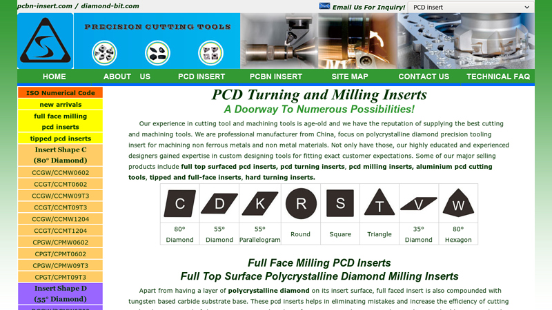 pcd inserts for turning and milling aluminum alloy,polycrystalline diamond cutting tools