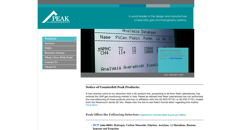 Process Gas Chromatography Systems-Peak Laboratories | Peak Performer Series Manufacturer-