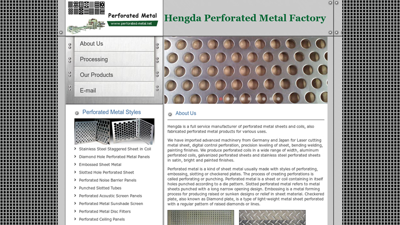 Perforated Metal Sheets for Architectural Panels and Screen Uses