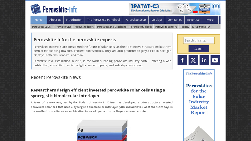 Perovskite-Info | Perovskite Industry Portal