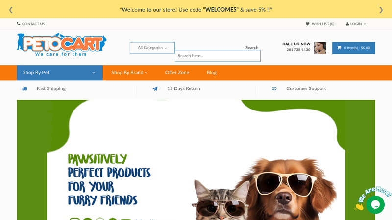 Pet Store: Pet Foods & Pet Supplies - Shop Online @ Petocart