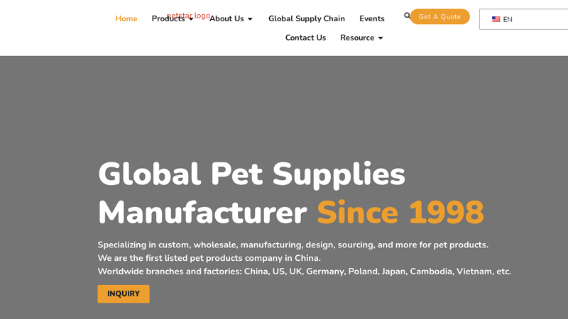 Global Pet Supplies Manufacturer & Wholesaler Since 1998 - Petstar