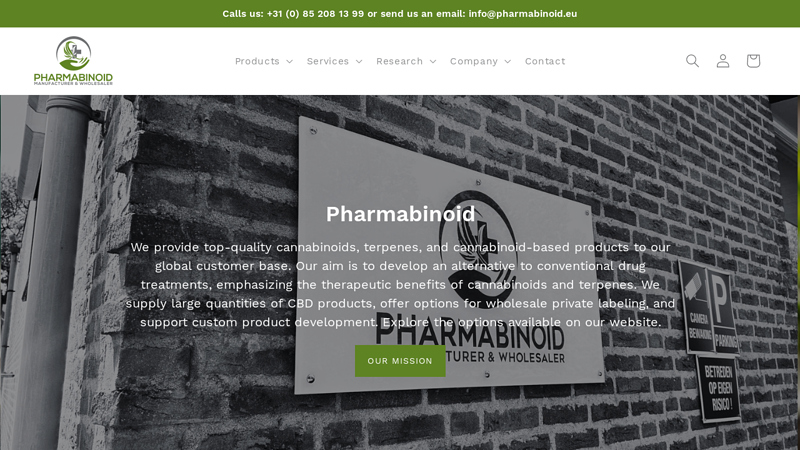 Pharmabinoid - Manufacturer & Wholesaler, We design your next Product!