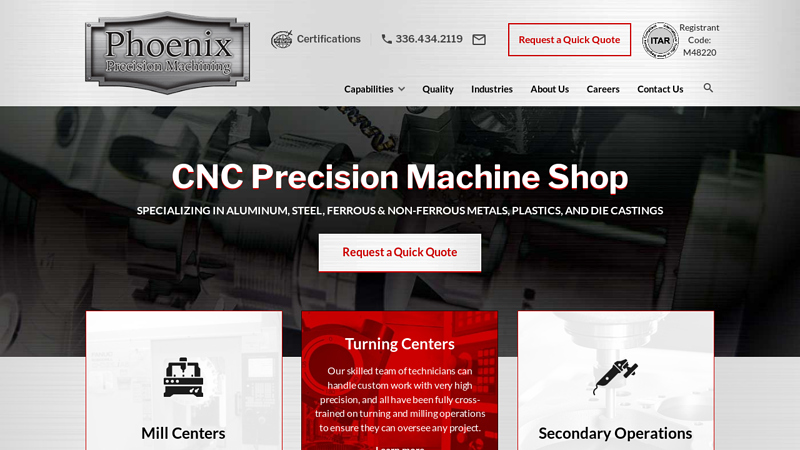 Phoenix Precision Machining, Inc. | CNC Precision Machine Shop