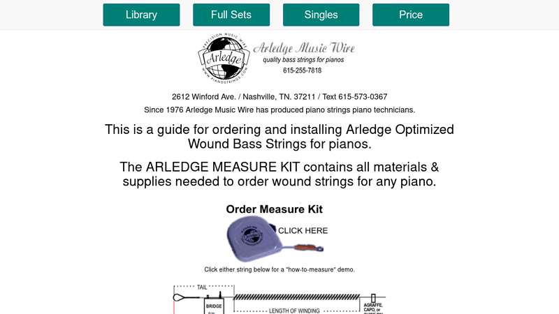 Piano Strings Arledge Music Wire|piano strings usa| piano bass strings