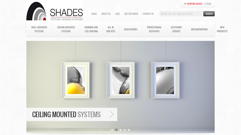 Home and Gallery Picture Hanging Systems - Shades Picture Hanging Systems