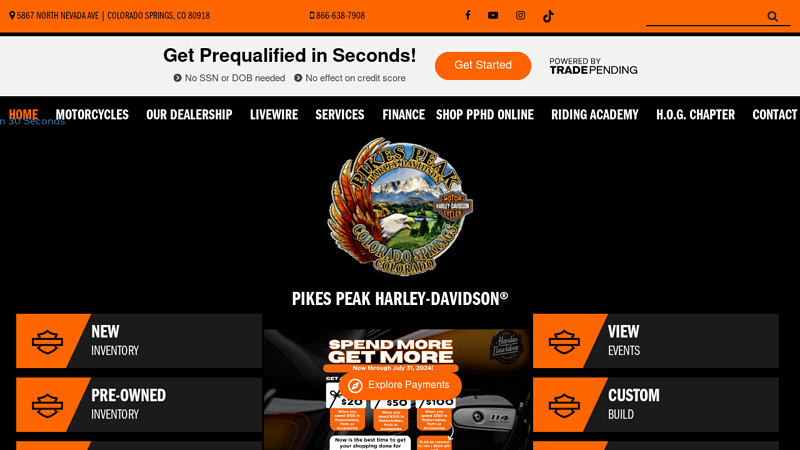 Harley-Davidson? Dealer, Colorado Springs | Pikes Peak Harley Motorcycle Shop