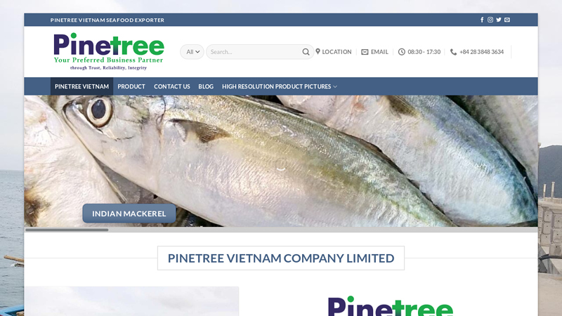 Vietnam Seafood Exporter - Pinetree Vietnam Co., Ltd - +65 9858 8959