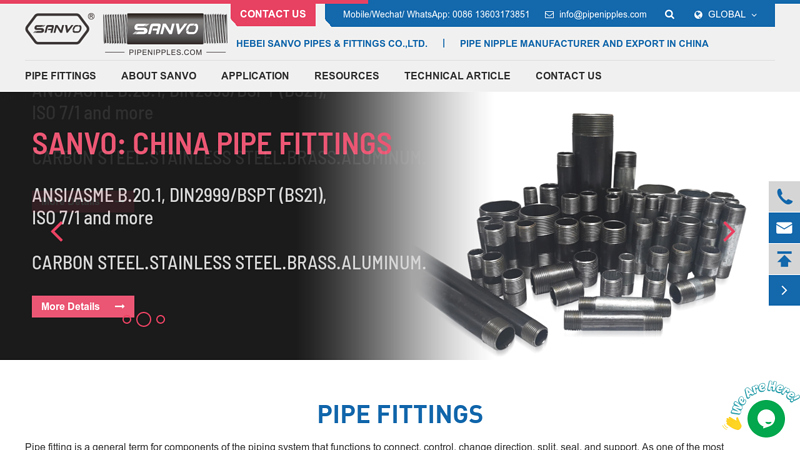 Pipe Fittings Manufacturer Supplier in China - Threaded Pipe Nipple & Pipe Coupling